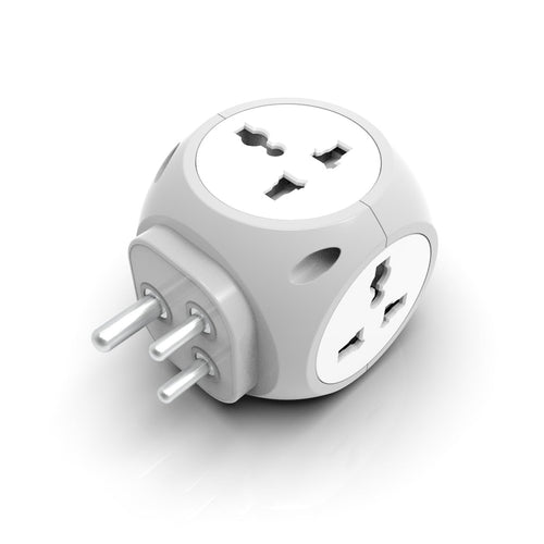 7-in-1 Multi Plug Extension Adapter - 4 Way Cordless Wall Extender with PD Fast Charging, Universal AC Outlets for Home/Office/Travel 100-250V