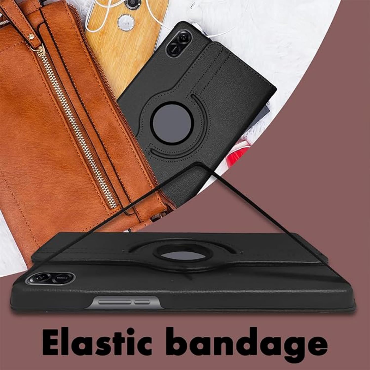 360° Rotating Compitable for Honor Pad X9/X8 Pro 11.5" Case - PU Leather Stand Cover with Multi-Angle Protection (Multi)