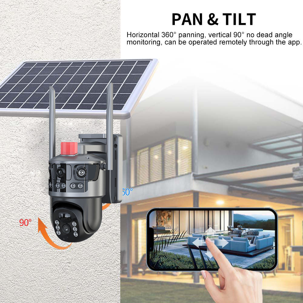 VC13-4G PRO WIFI Solar Camera – 6MP/8MP AI 4G CCTV, Full Color Night Vision, Wireless Outdoor Security Camera with SIM Card Support