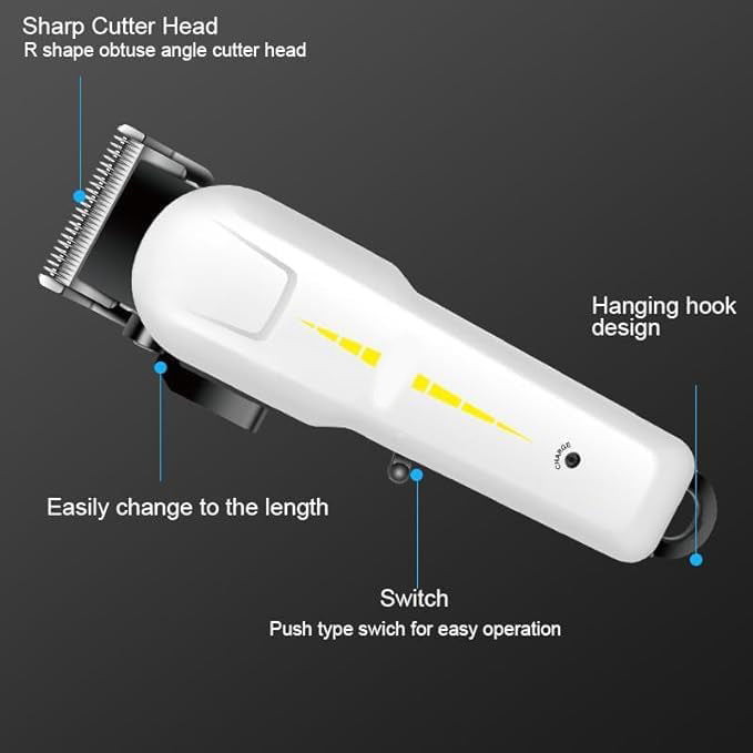 DL-1172 Professional Rechargeable Electric Hair Trimmer | Precision Grooming for Men | Sleek, Powerful, and Cordless