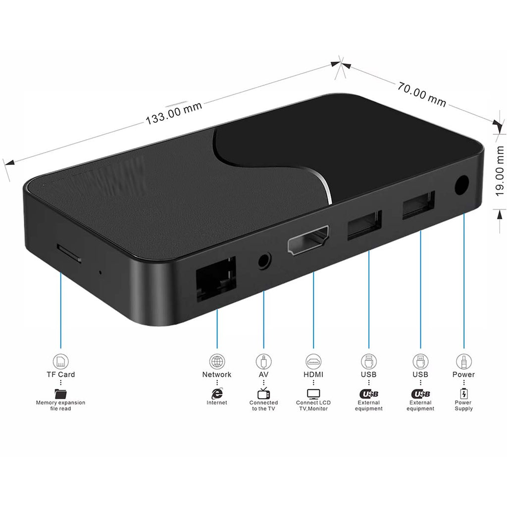 V96plus Android 15 TV Box - 8K Streaming, 2GB/16GB, WiFi6, IPTV Support - Ultimate Smart Set Top Box
