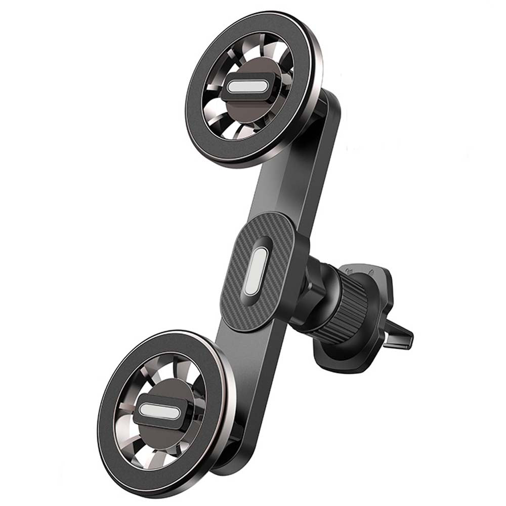 GD-HD365 2-in-1 Magnetic Car Phone Holder. Ventilation mount with strong magnetic grip for safe, hands-free driving.