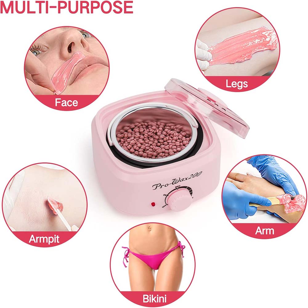 200 Pro Professional Wax Heater - Hair Removal Wax Warmer Machine for Salon & Home Use with Adjustable Temperature