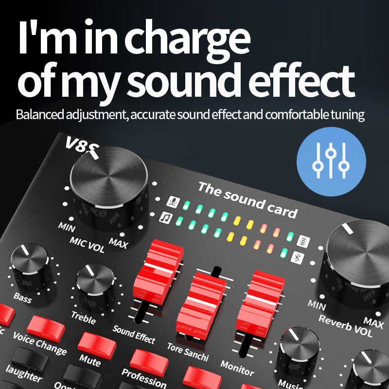 BM800 Condenser Microphone Kit - Professional Studio Recording & Live Stream Bundle with V8S Sound Card & Full Accessories