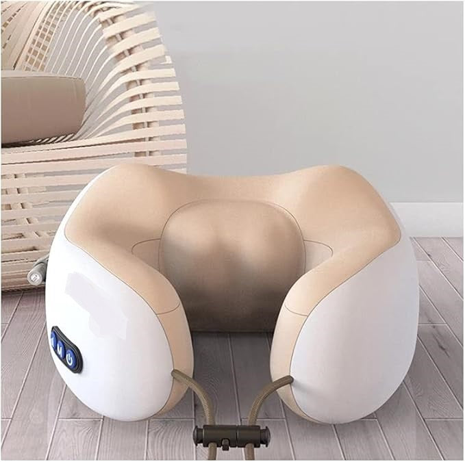 Neck U-Shaped Vibrating Travel Massage Pillow | Ultimate Comfort and Relaxation for Travel and Home