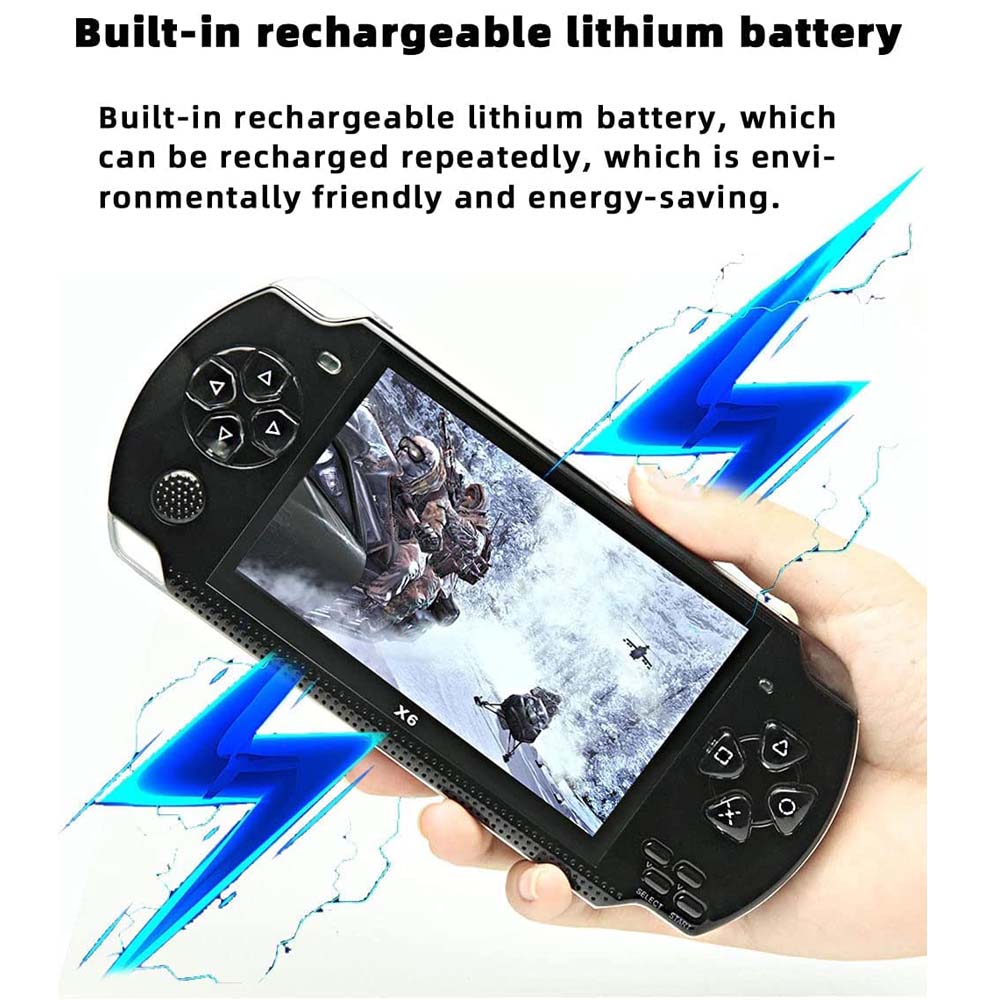 Classic Handheld Gaming Console – 4.3-Inch Display with 200 Retro Games and Integrated Camera