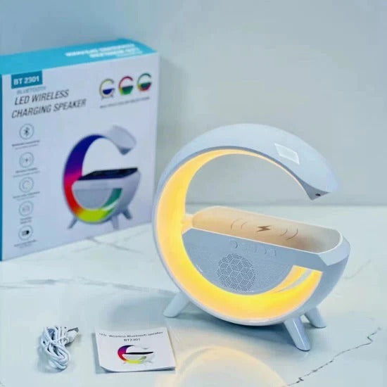 3-in-1 Night LED Desk Lamp | Bluetooth Speaker with 15W Wireless Charging