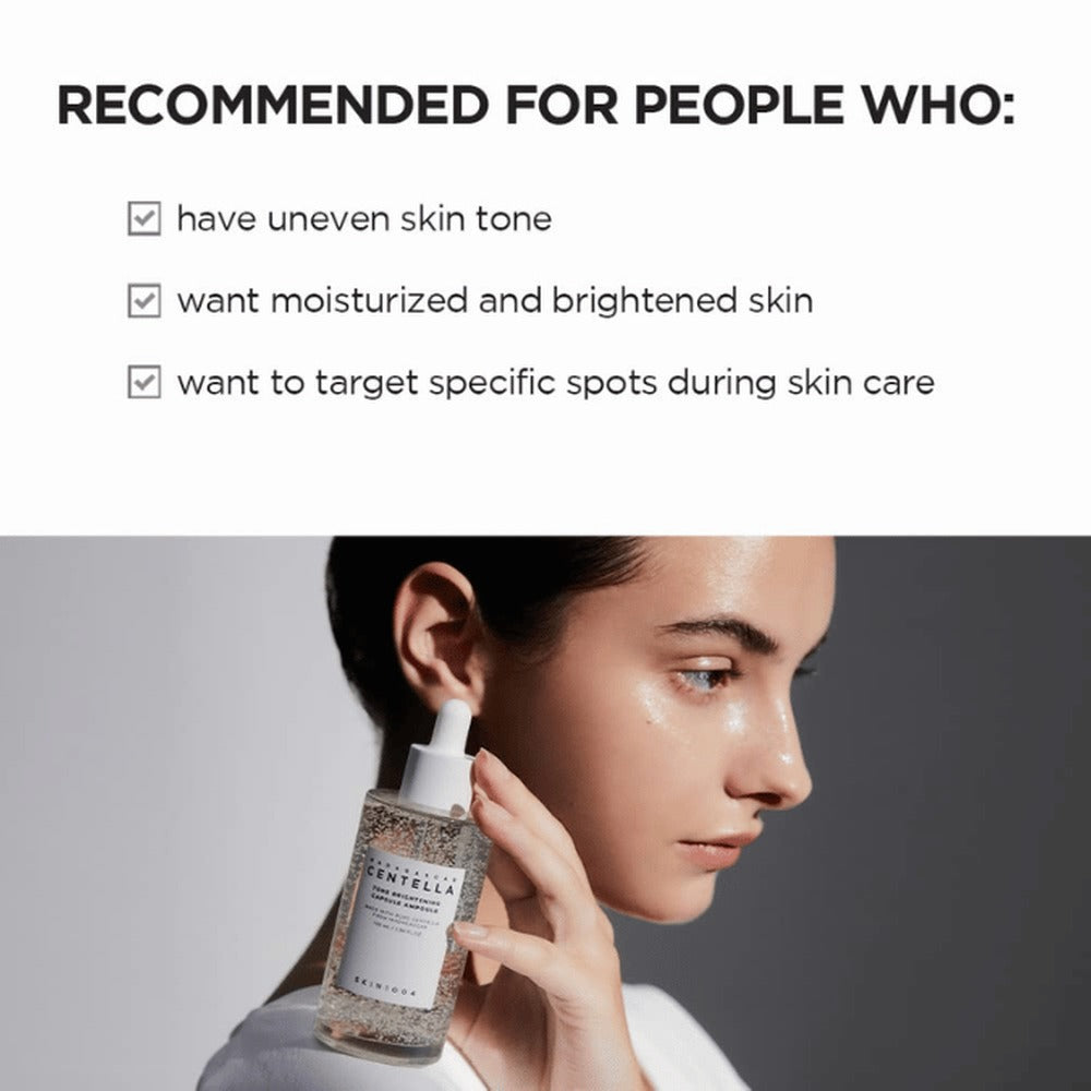 Skin1004 Madagascar Centella Tone Brightening Capsule Ampoule – Hydrating Serum with Niacinamide & Centella Asiatica for Radiance & Even Tone, 50ml