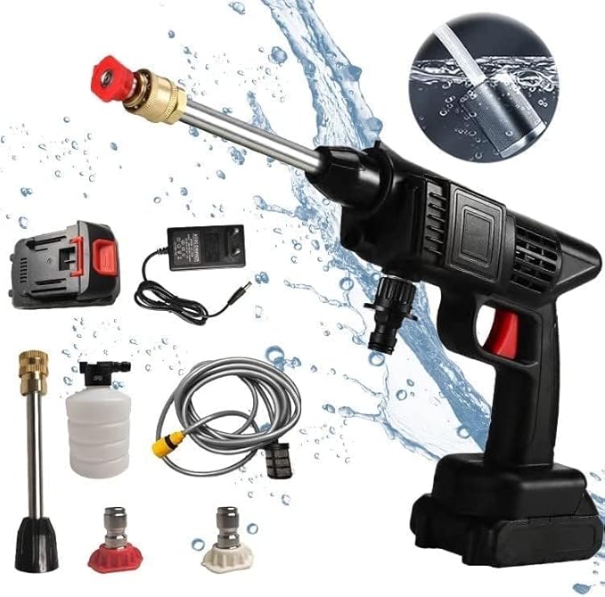 Cordless Pressure Washer | 48V Portable Electric Handheld Power Washer Gun | Ideal for Outdoor Use – Car Cleaning, Watering Flowers, and Floor Cleaning
