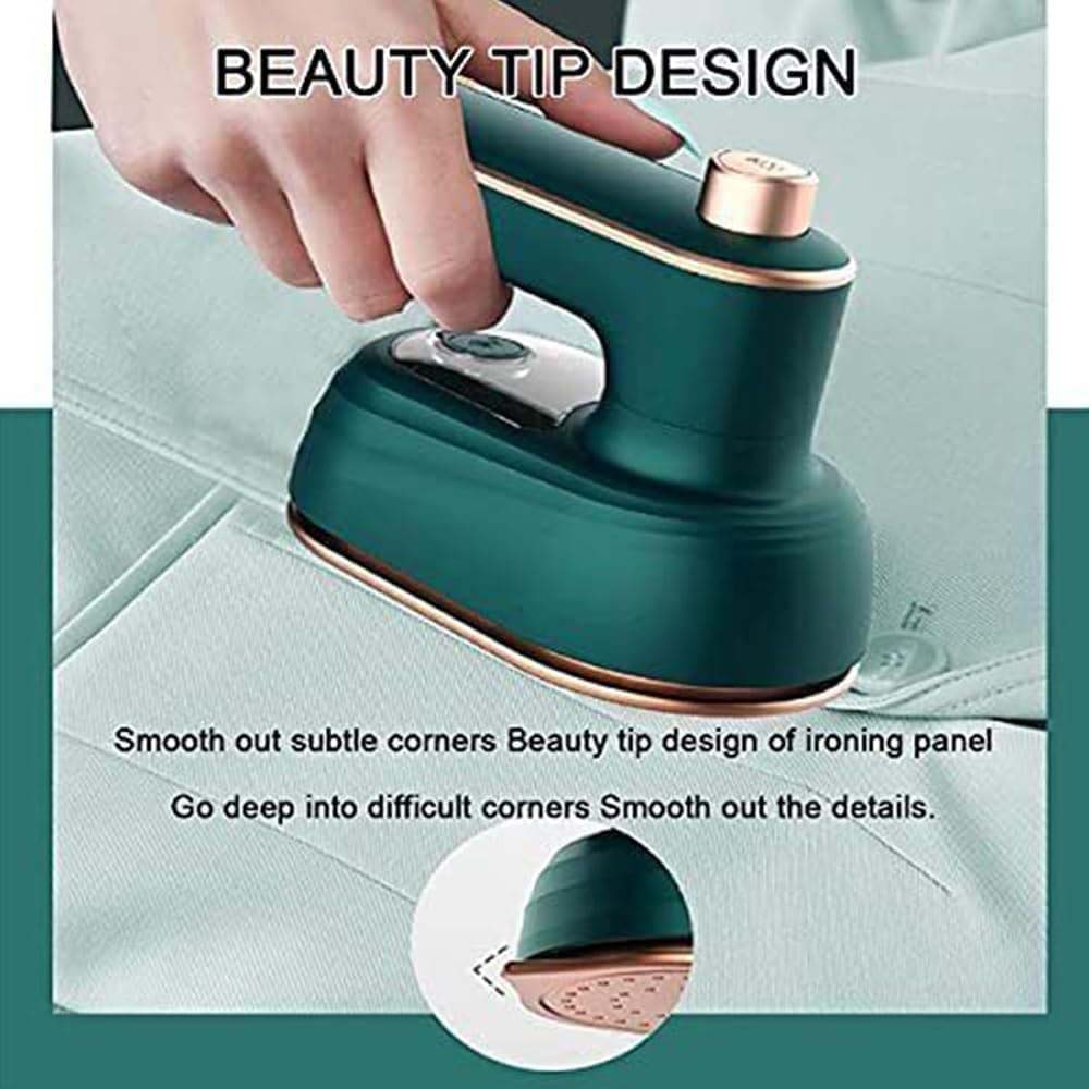 Handheld Steam Iron - 2-in-1 Garment Steamer & Dry Iron, Fast Heating, Rotatable Handle for Home & Travel