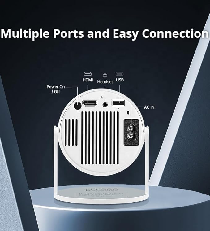 HY300 PRO 4K Projector – Android 11 Dual WiFi | 1080P & 1280x720P HD Home Theater | Ultimate Cinema Experience with High-Resolution Display