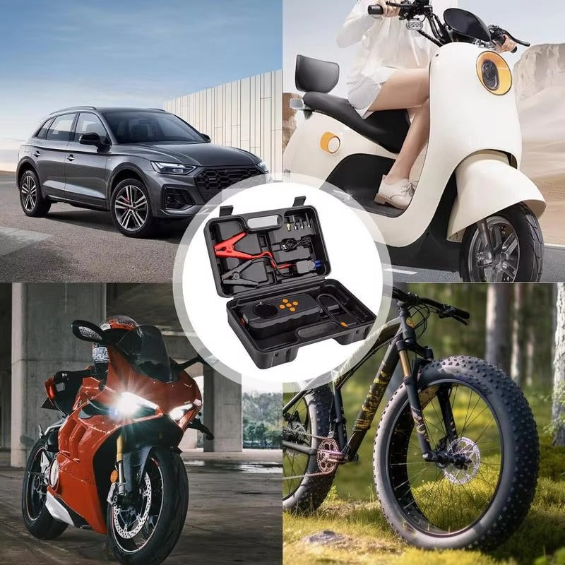 Portable 12V 150PSI Wireless Car Air Compressor with LED Display