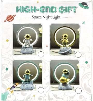 USB Plug LED Decorative Room Lights – Yoga Meditation Astronaut Modern Table Lamps | Ambient Home Decor Lighting for Relaxation & Inspiration