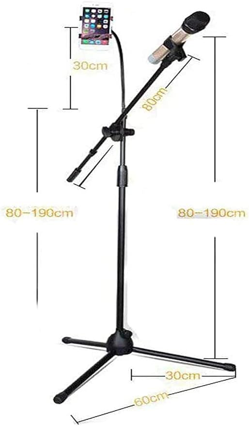 SJ-10 Tripod Microphone Stand | Durable, Adjustable, and Portable Design for Professionals | Ideal for Studio and Stage Use