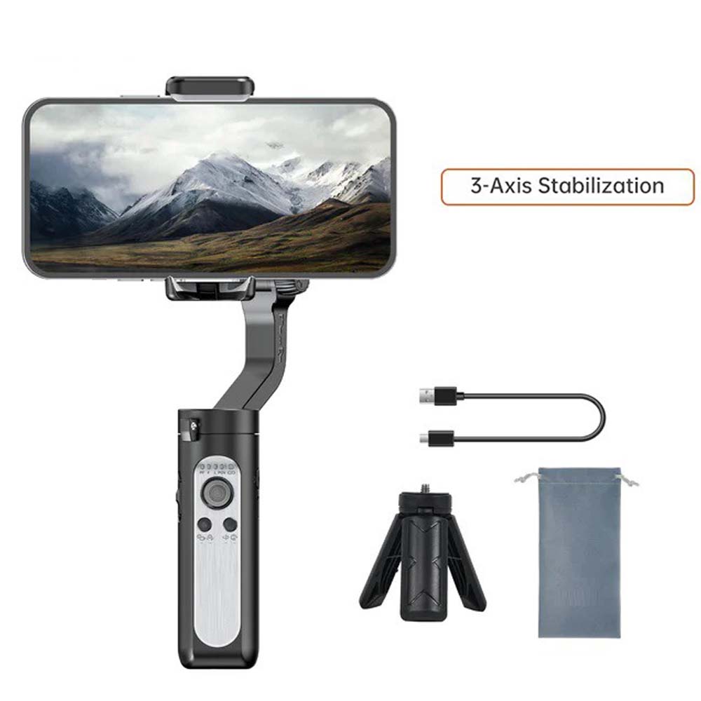 CQL 3-Axis Gimbal Stabilizer for Smartphones & Action Cameras | Precision Stabilization, Durable Design, Universal Compatibility