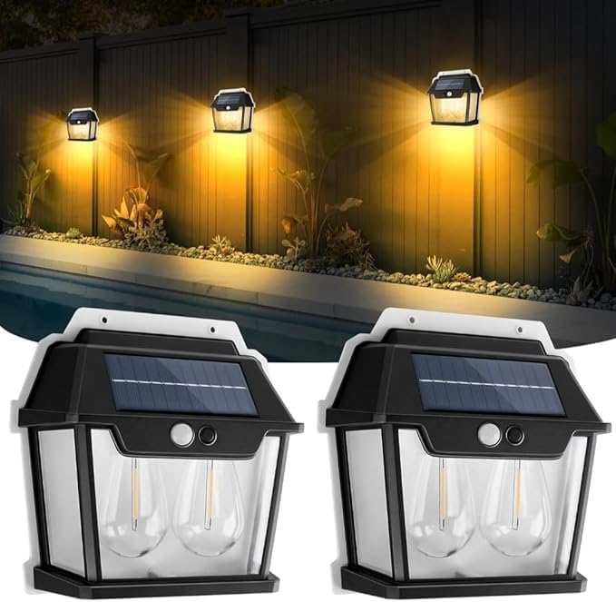 Solar Wall Lights 2023 – Modern LED Wall Sconces with Dusk-to-Dawn and Motion Sensor Features
