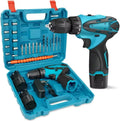 Cordless Drill Driver Set | Brushless Motor Electric Screwdriver | 2 Batteries & Box | Lithium Screwdriver Repair Tool Kit for DIY, Home, & Professional Use
