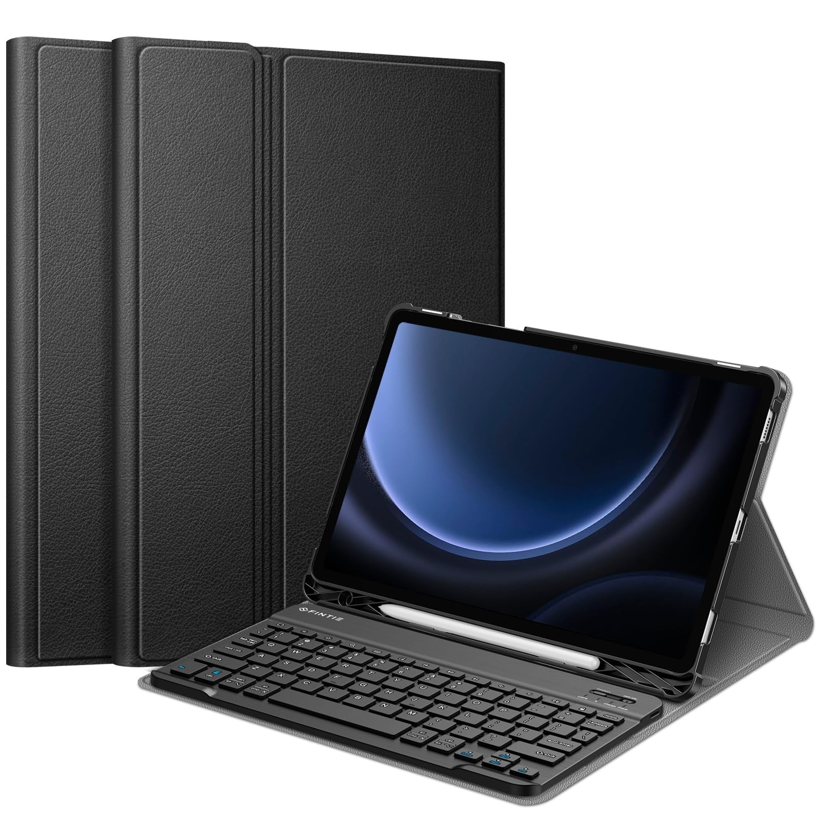 Keyboard Case Compatible with Samsung Galaxy Tab | Multi-Touch Trackpad, Pen Slot, Backlit Keys | Smart Arabic-English Keyboard with Magnetic Stand