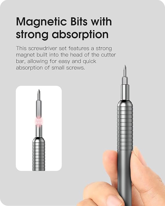 51 in 1 Precision Screwdriver Set | Portable Screwdriver Set with 48 Magnetic Bits, Torx & Hex Screwdrivers