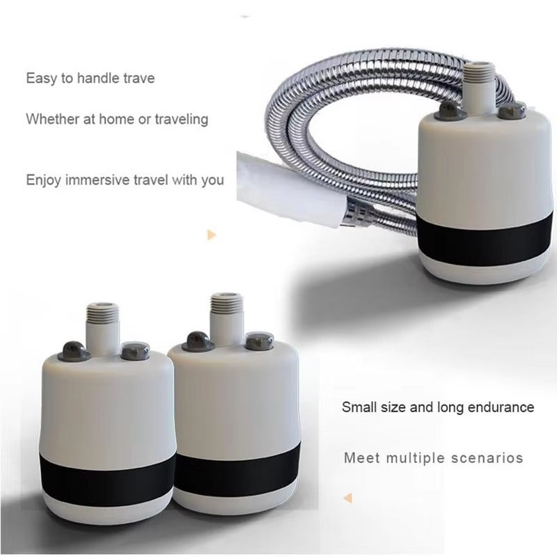Portable Camping Shower - USB Rechargeable Electric Shower Pump with Handheld Shower Head for Outdoor Camping, Car Washing, Gardening, Pet Cleaning, and Travel. Perfect Portable Shower System for a Convenient and Refreshing Experience Anywhere