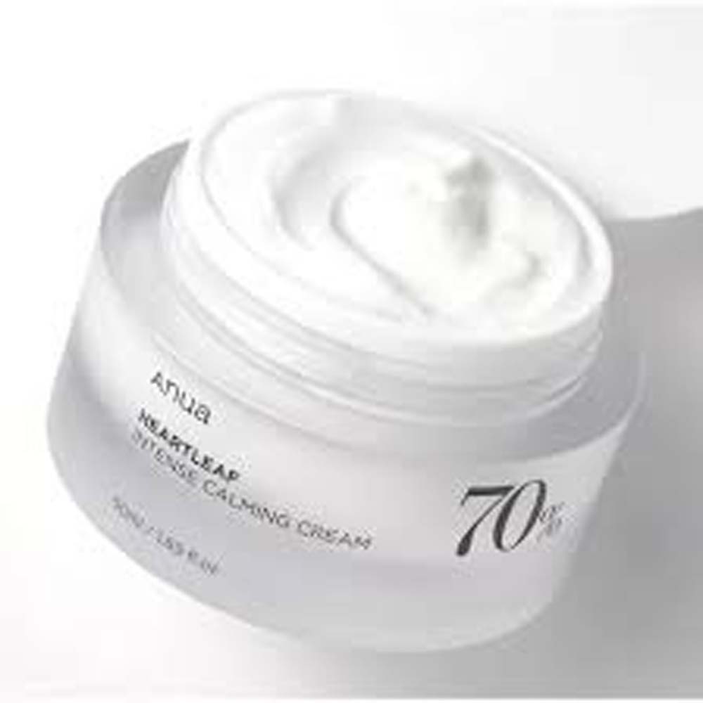 Anua Heartleaf 70 Intense Calming Cream 50ml - Soothing Moisturizer for Sensitive, Redness-Prone Skin