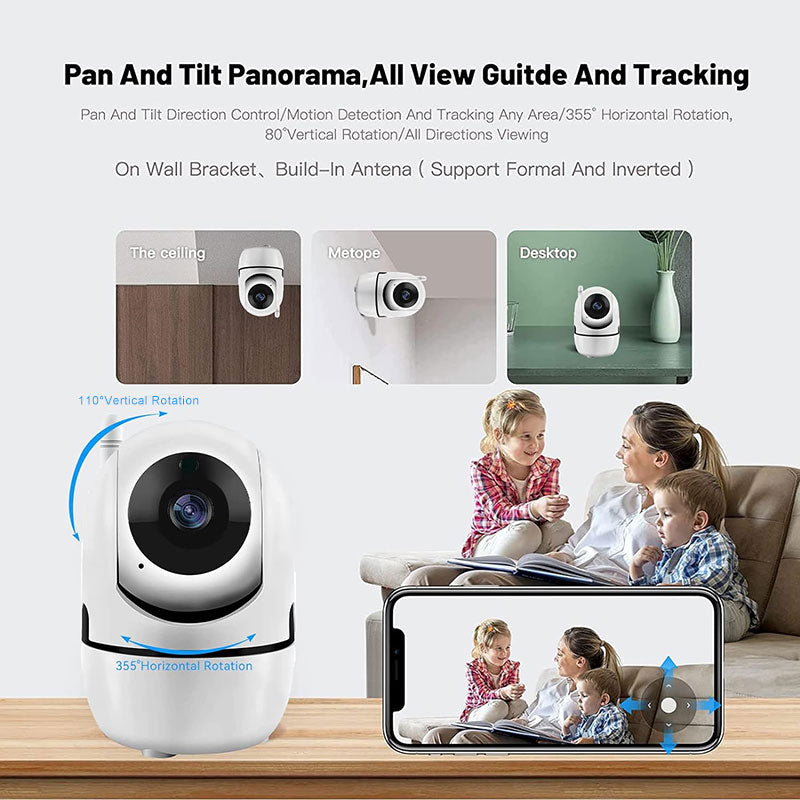 Smart WiFi Camera. Fun wireless indoor/outdoor CCTV with WiFi network for home security surveillance (Multi)