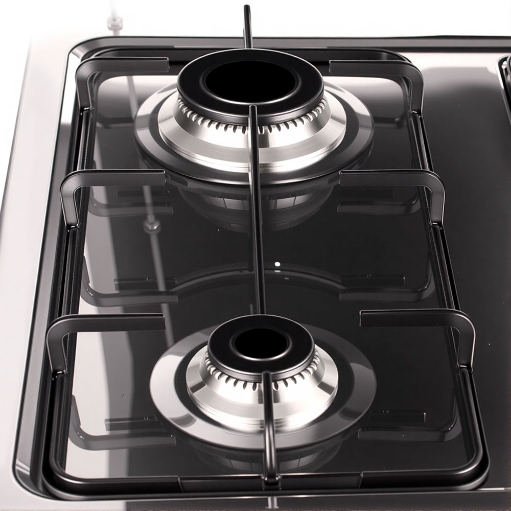4-Burner Outdoor Gas Stove with Detachable Legs - Portable Cooking Stove for Camping, Patio, RV & Backyard BBQs