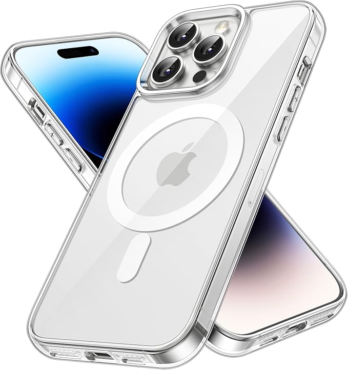 MagSafe Compatible Magnetic Phone Case with Camera Control | Military-Grade Shock Protection for iPhone 14, 14 Plus, 14 Pro, 14 Pro Max – Includes Free Screen Protector
