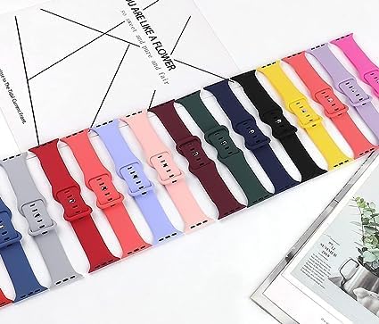 Silicone Strap Wristbands – Sport Replacement Bands for 42/44mm Series Watches