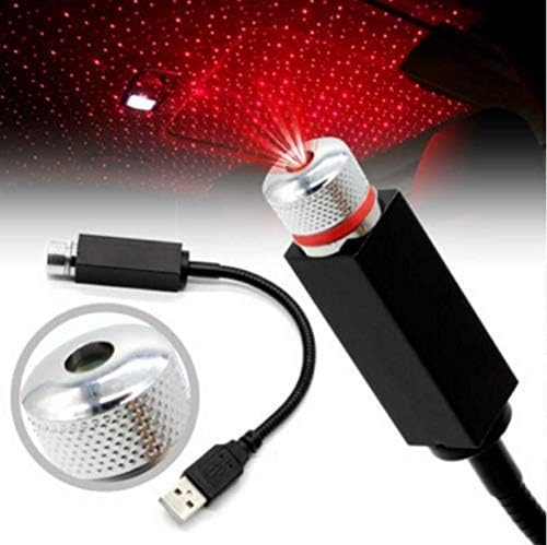 Portable Adjustable Romantic Rotating Head Star Atmosphere Decoration Projector | USB Night Light & Lamp for Car Interior, Home, Bedroom, Party, Camping, Walls, and Ceiling
