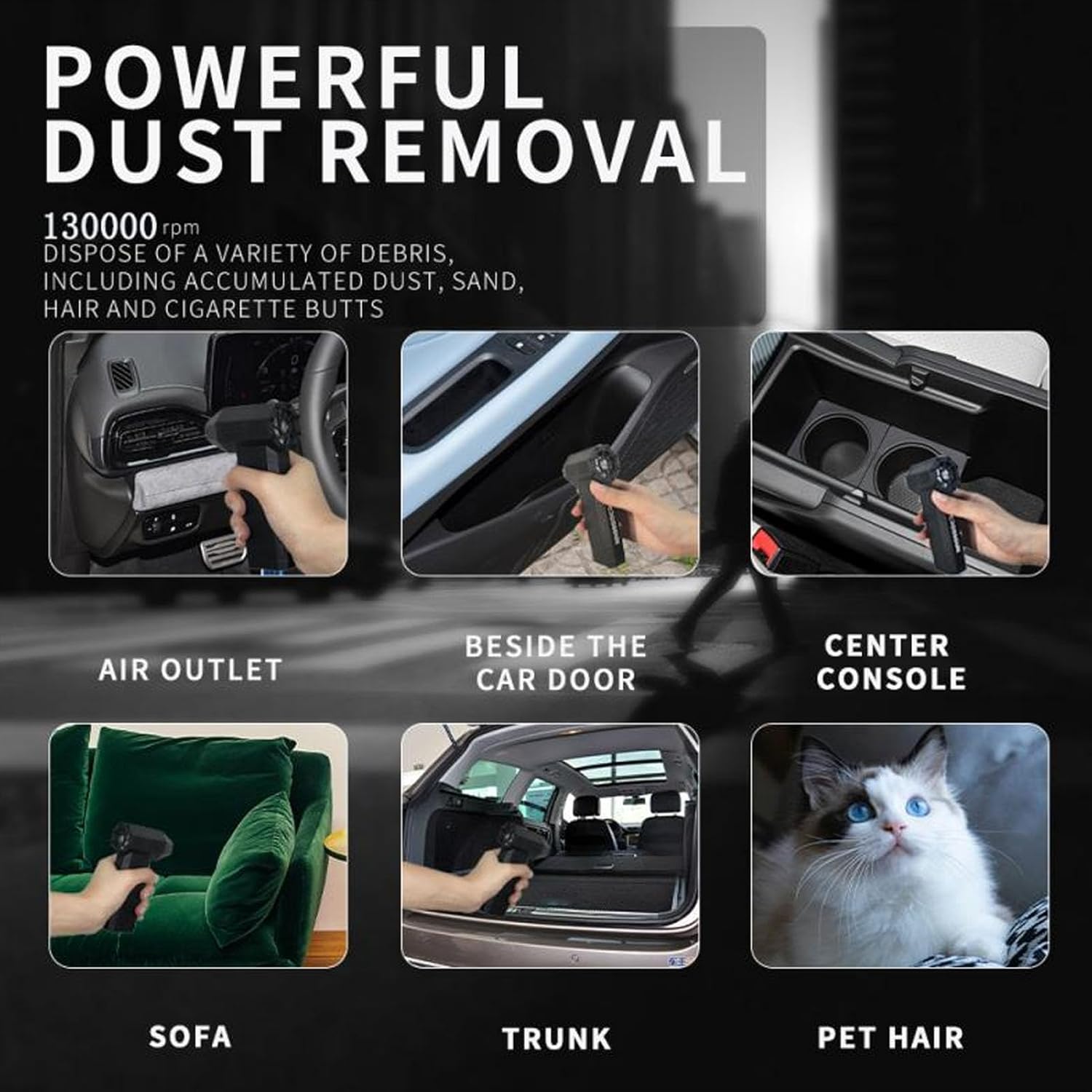 Powerful LED Electric Blower – Jet Dry Cleaner for Keyboards & Electronics