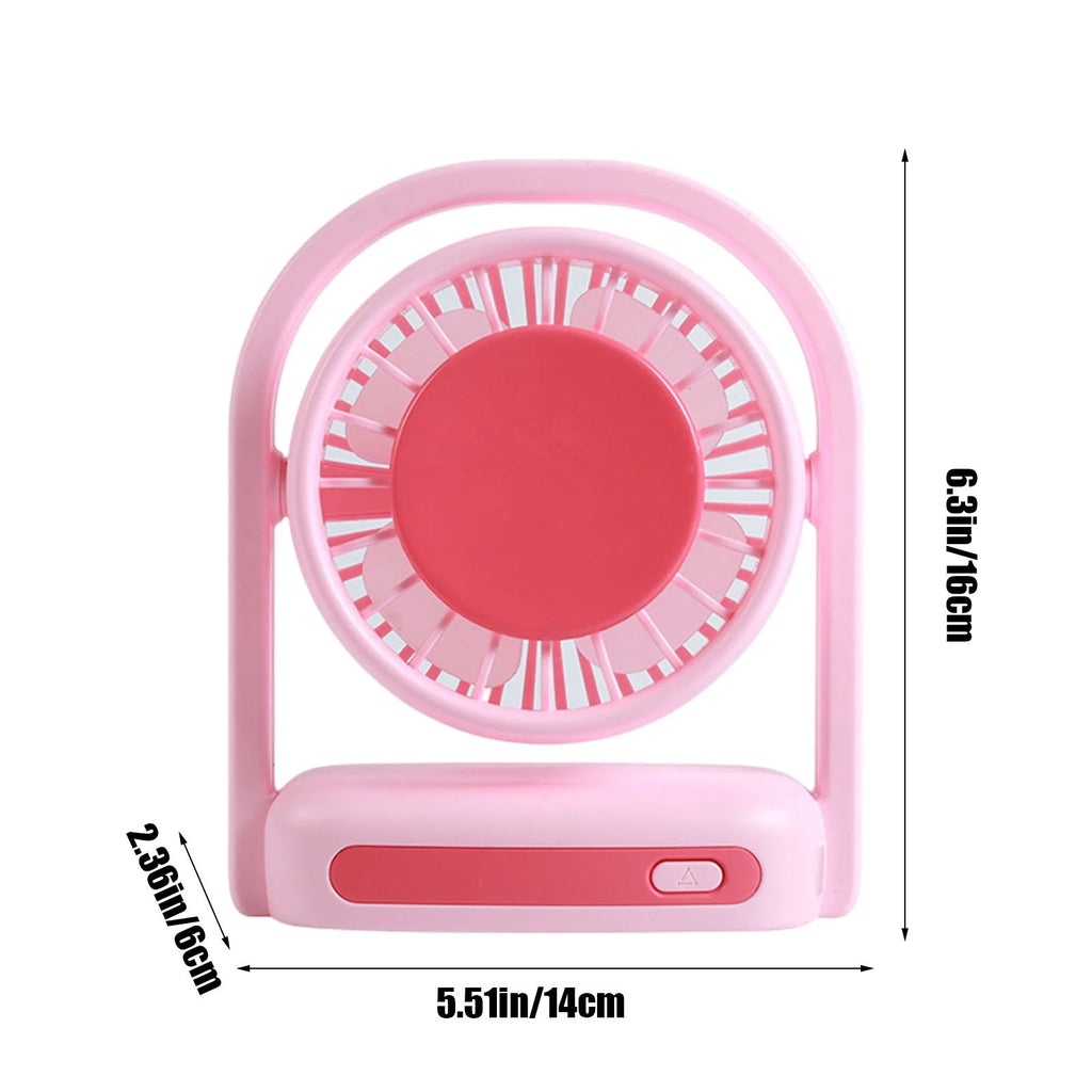 Portable 3-Speed Rechargeable Clip Fan. Lightweight & silent mini fan for desk, camping, home & office. Battery powered.