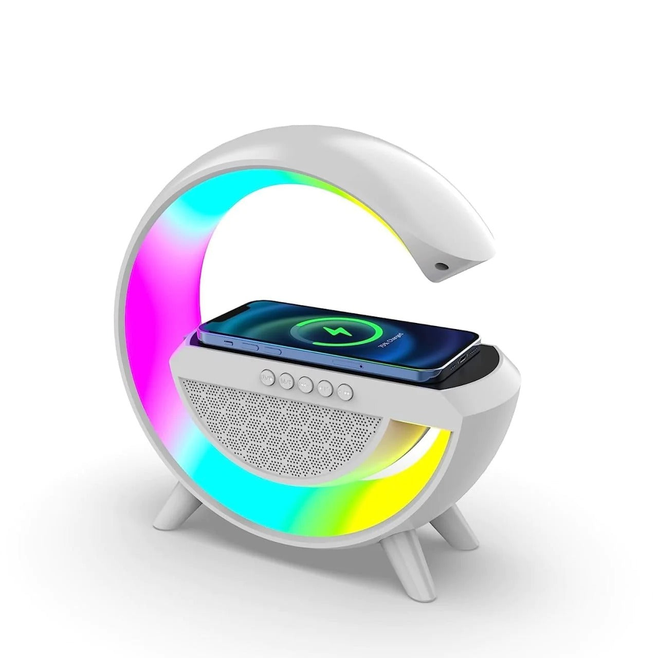 3-in-1 Night LED Desk Lamp | Bluetooth Speaker with 15W Wireless Charging