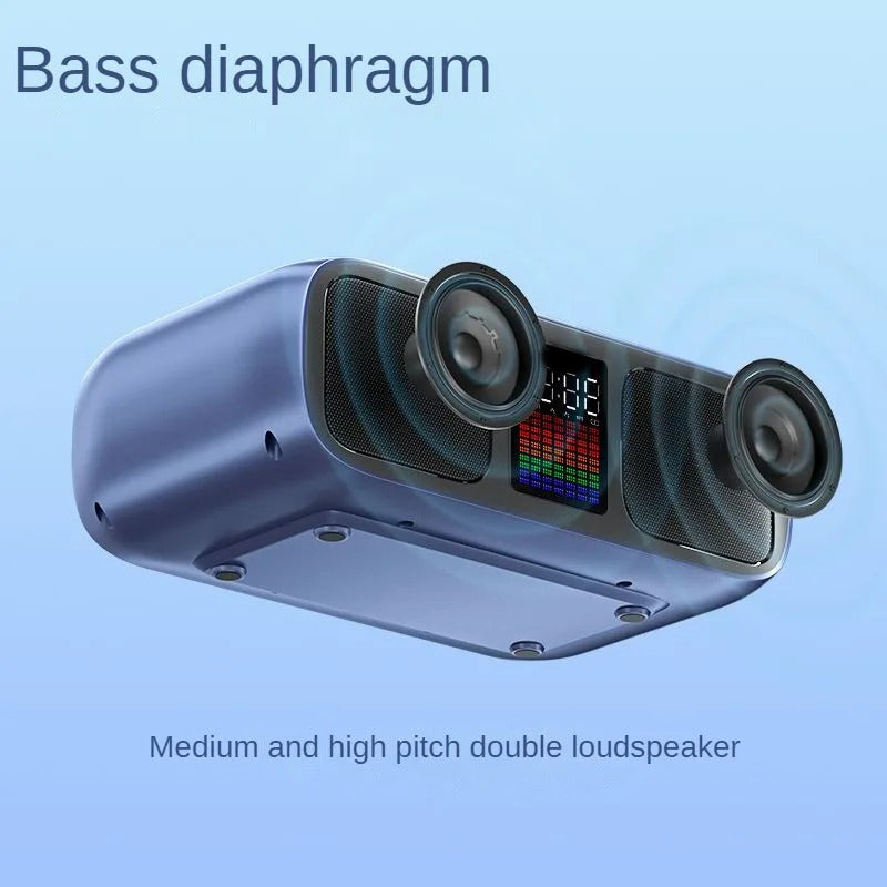 S39 Karaoke Speaker | Dual Horns, Wireless Dual Microphones | Mobile Entertainment & TV Karaoke All-In-One (Black)
