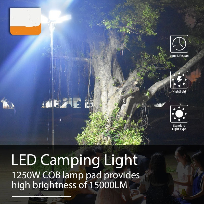 360° LED Camping Light | Adjustable Fishing Rod LED Light with RF Control | 12V Multifunction Outdoor Lamp for Car