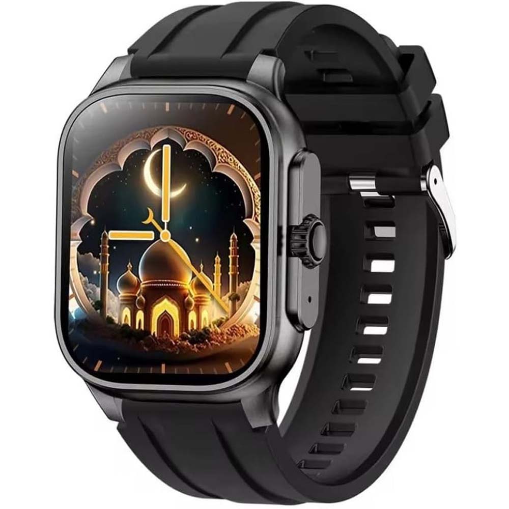 M77 Max Islamic Smartwatch. Full Quran Audio & Azan, 1.85" AMOLED Bluetooth Calling, Qibla Compass, Tasbih Counter, IP68 Waterproof.