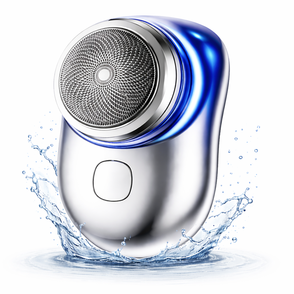 Mini Electric Shaver - Pocket-Sized, Rechargeable & Waterproof for Travel, One-Button Operation for Men & Women (Multi-Colour)