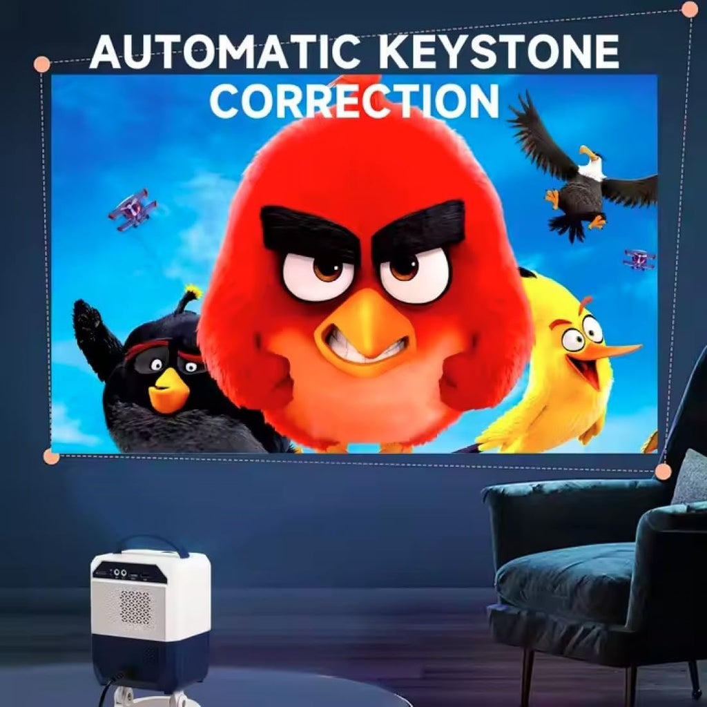 Q5 Portable Projector – Full HD Mini Projector with 1080P Support, Compact and Lightweight Design, Ideal for Home Theater, Outdoor Movies, and Presentations – Black