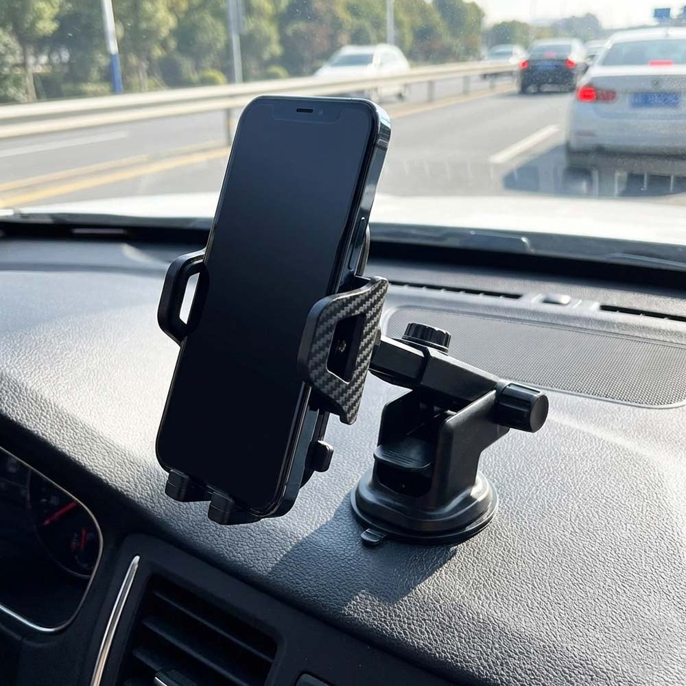 GD-HD693 2-in-1 Shockproof Car Phone Holder. Universal dashboard and air vent mount with 360° rotation for safe driving.