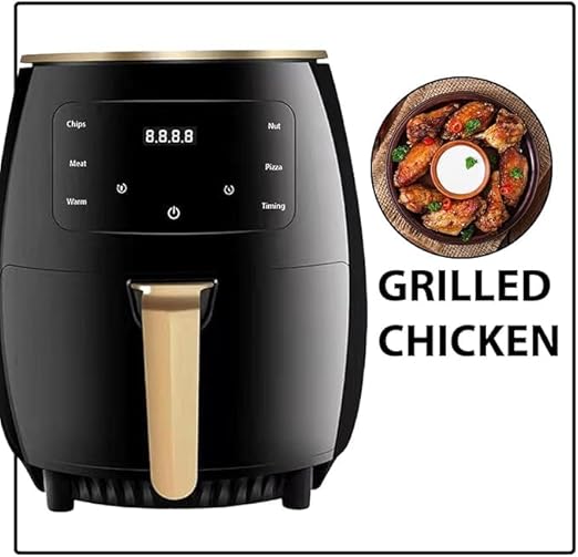 6L Multifunctional Digital Touch Air Fryer – High-Performance 2400W, Sleek Black Design for Healthier Cooking