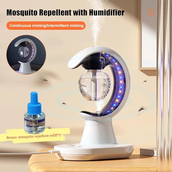 3-in-1 Electric Mosquito Repellent | Air Humidifier, Mosquito Zapper, and Colorful Night Light for a Healthier Environment