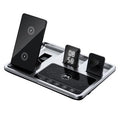 R11 Multifunctional 4-in-1 Wireless Charger – Folding Portable Charging Station with Digital Display and Time Function