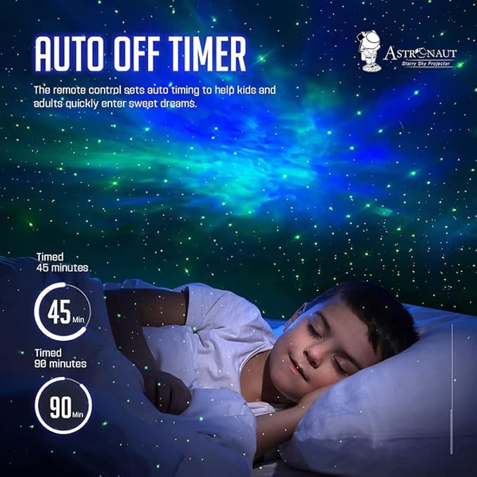 Astronaut Galaxy Star Projector Night Light | Astronaut LED Lamp with Timer & Remote | Starry Nebula Ceiling Projection | Aesthetic Room Decor for Gaming Room & Home Theater