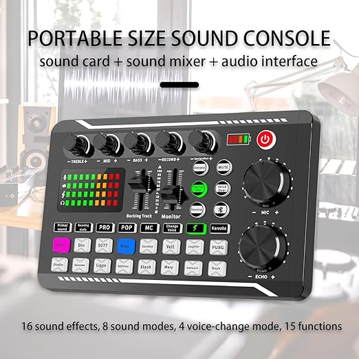 Ultimate Podcasting Ensemble – V9 Mixer, BM800 Microphone & Integrated Sound Card
