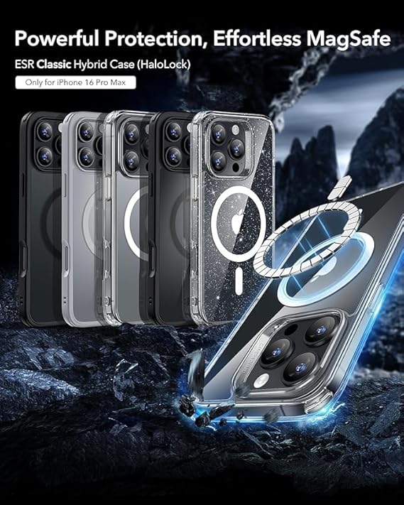 MagSafe Compatible Magnetic Phone Case with Camera Control | Military-Grade Shock Protection for iPhone 16, 16 Plus, 16 Pro, 16 Pro Max – Includes Free Screen Protector