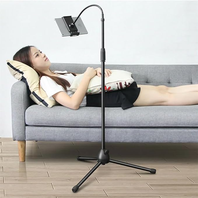 Universal Height Adjustable Mobile Phone Floor Stand Holder | Perfect for Every Mobile Device | Hands-Free Convenience