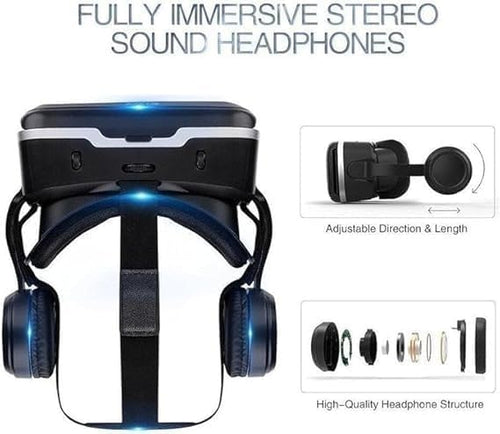 3D VR Glasses for Mobile Phone – Virtual Reality Headset with Anti-Blue Light Protection