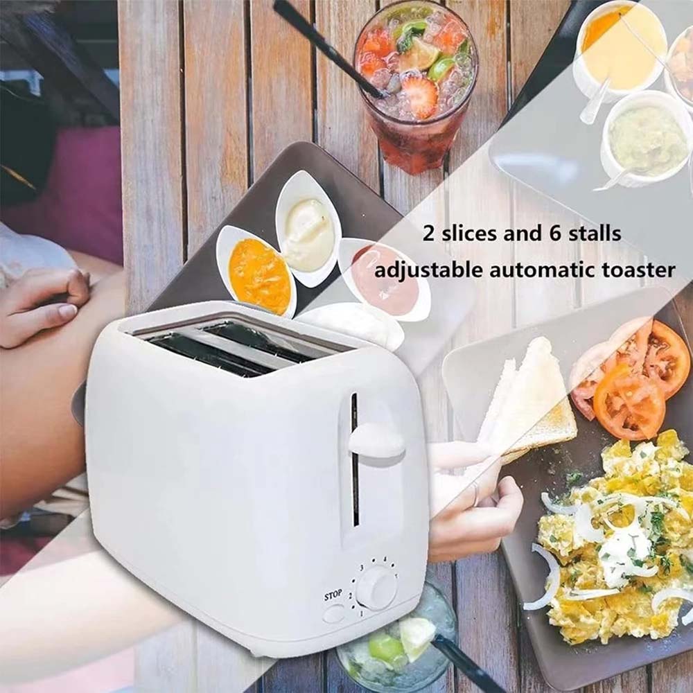 OE-506 2-Slice Toaster. 6-speed browning control, auto pop-up & removable crumb tray. Reliable for bread & sandwiches.