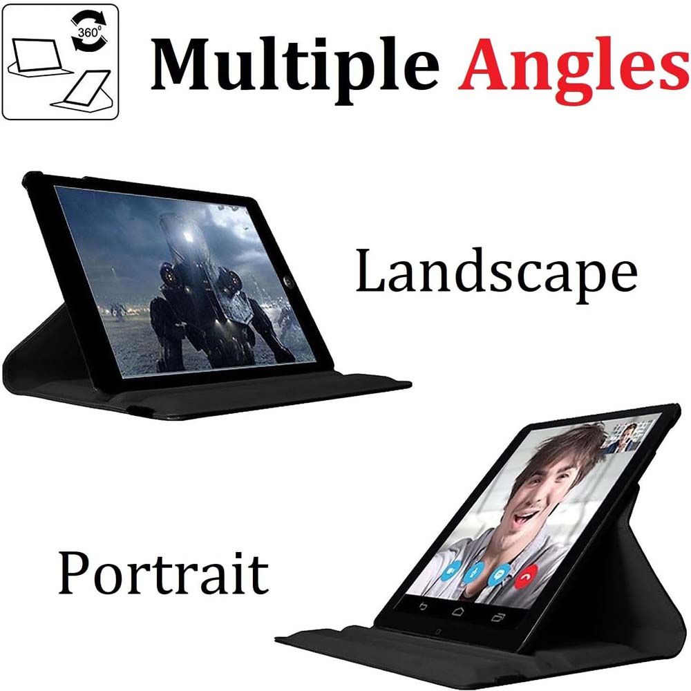 360° Rotating Stand Case for iPad Mini 4/5 - Auto Sleep/Wake Leather Smart Cover with Multi-Angle Viewing (Multi Colour)