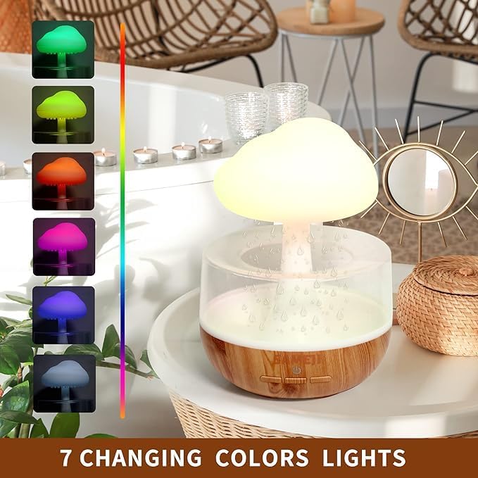 Raining Cloud Night Light Aromatherapy Diffuser – Your All-in-One Relaxation and Sleep Aid
